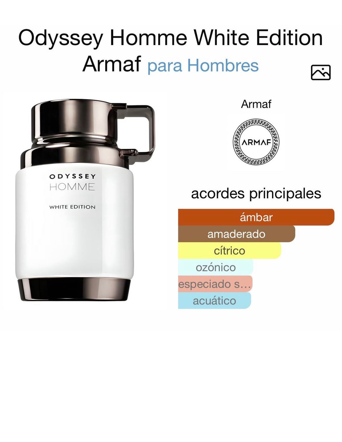 Odyssey Homme White Edition