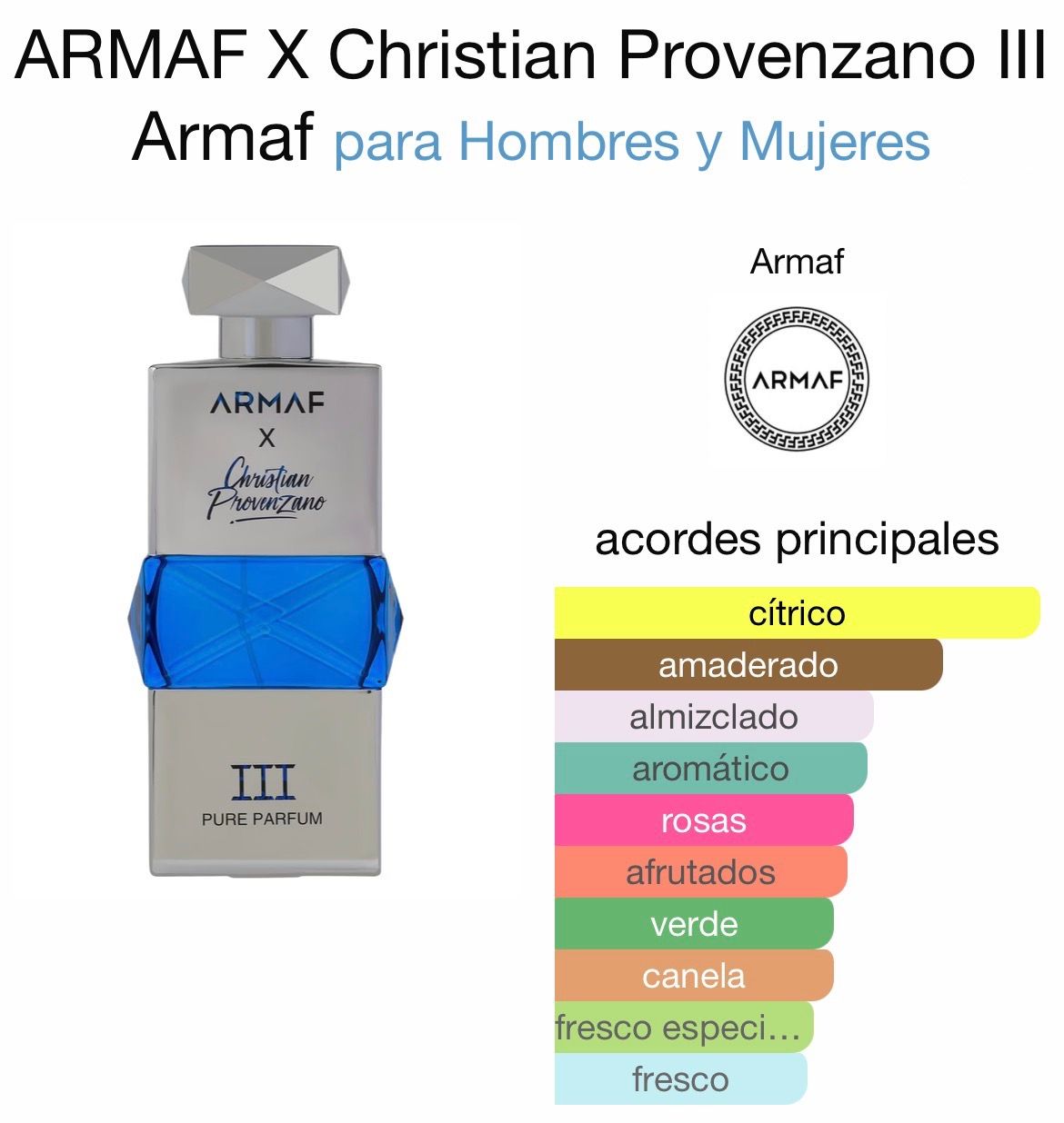 Armaf x Christian Provenzano – No. III (Pure Parfum)