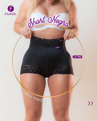 952 | PANTY LEVANTA COLA EXTRA CORTO | CONTROL ABDOMEN BAJO