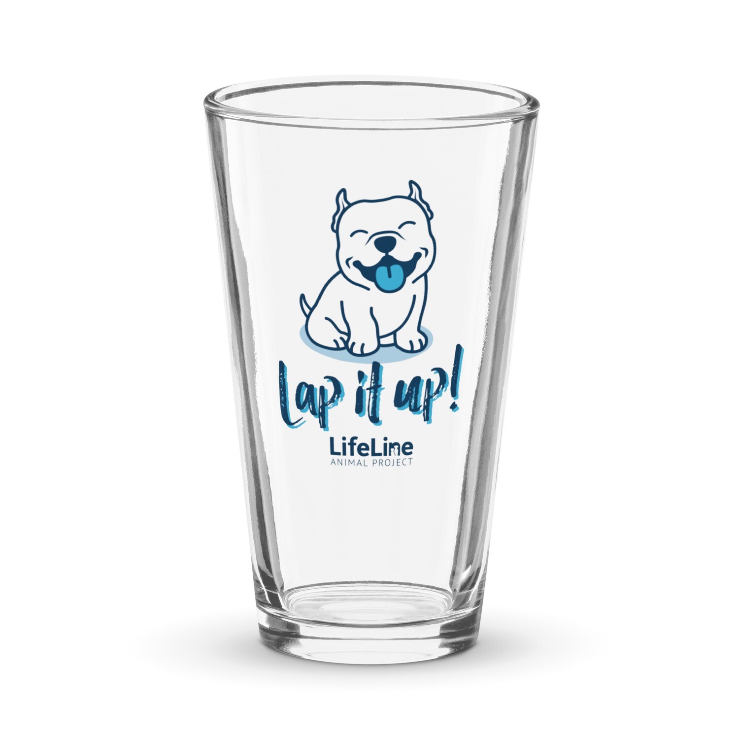 Lap It Up! pint glass