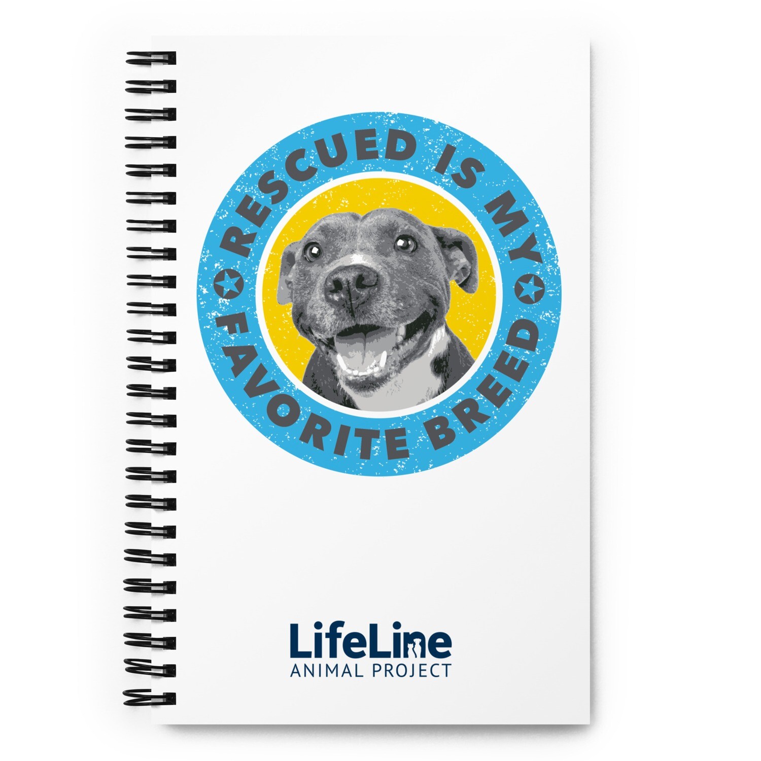 Rescued Is My Favorite Breed Notebook