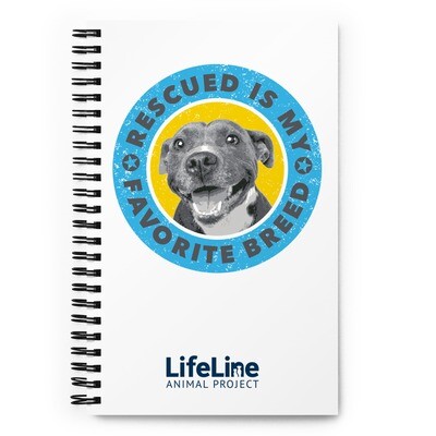 Rescued Is My Favorite Breed Notebook