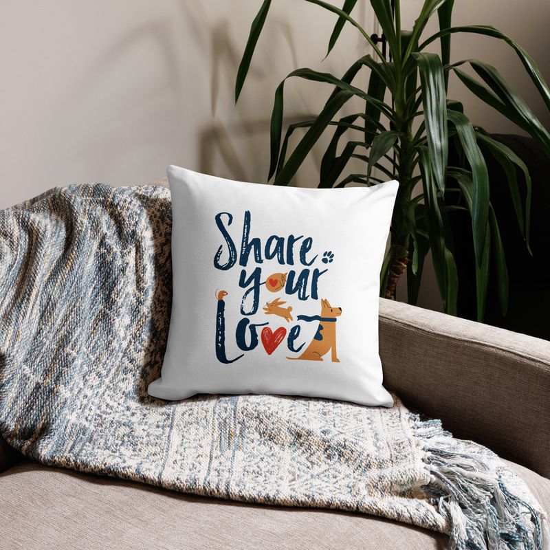 Share Your Love Throw Pillow