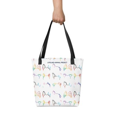 Ear-Resistibly Proud Tote - All Over Stripes