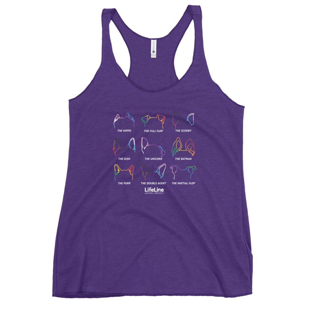 Ear-Resistibly Proud Women’s Racerback Tank - Stripes