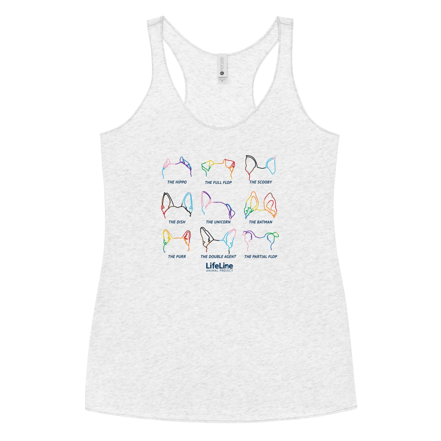 Ear-Resistibly Proud Women's Racerback Tank - Stripes