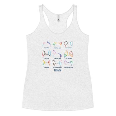 Ear-Resistibly Proud Women's Racerback Tank - Stripes