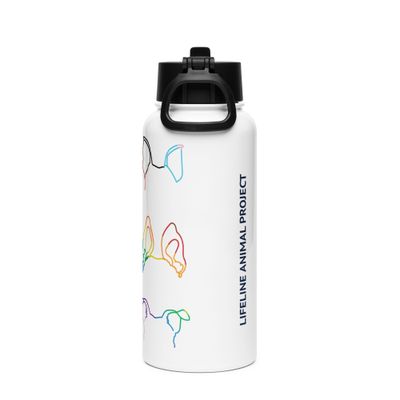 Ear-Resistibly Proud Water Bottle - Stripes
