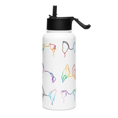 Ear-Resistibly Proud Water Bottle - Stripes
