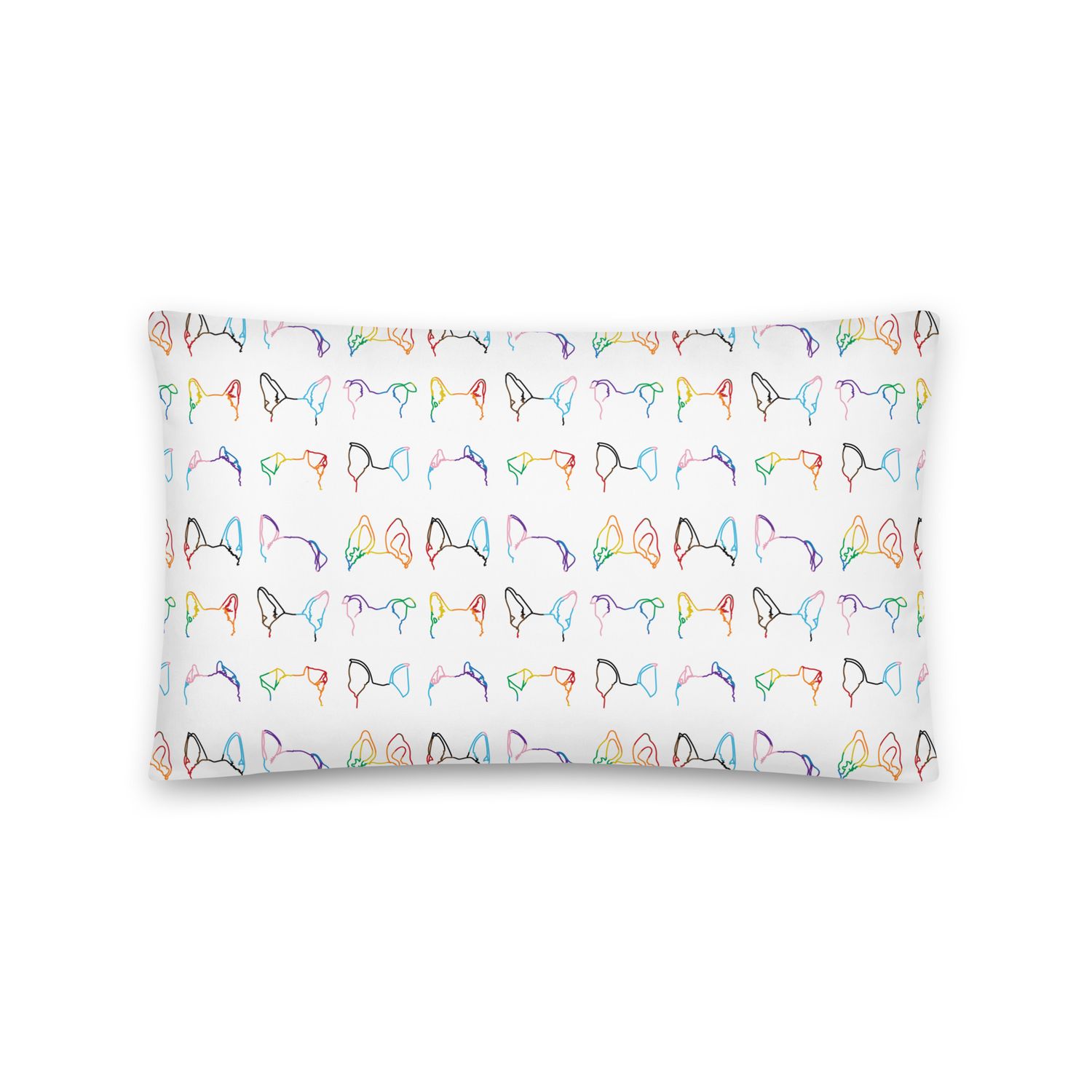 Ear-Resistibly Proud Pillow - All Over Stripes