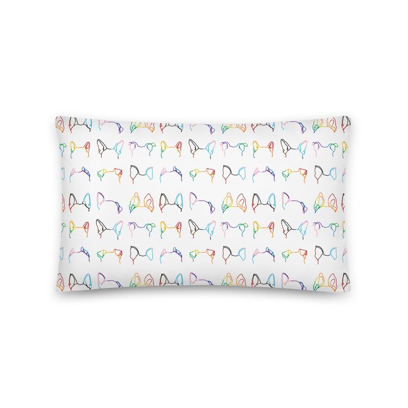 Ear-Resistibly Proud Pillow - All Over Stripes