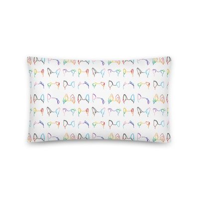 Ear-Resistibly Proud Pillow - All Over Stripes