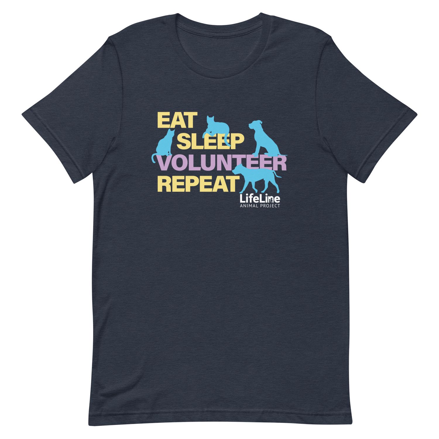 Eat-Sleep-Volunteer Unisex t-shirt