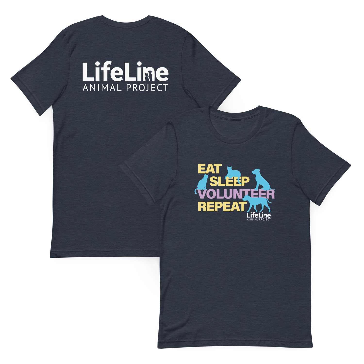 Eat-Sleep-Volunteer Unisex t-shirt