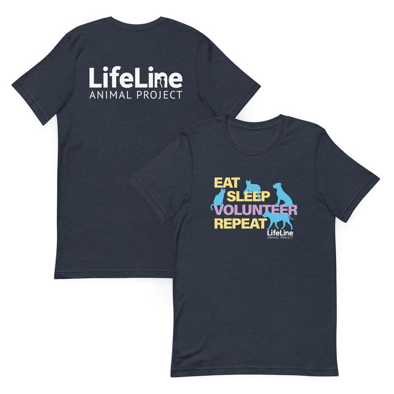 Eat-Sleep-Volunteer Unisex t-shirt