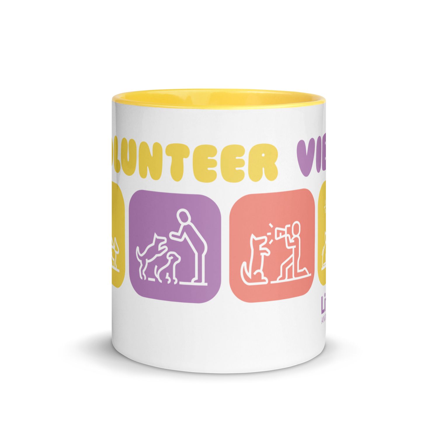 Volunteer Vibes - Mug with Color Inside