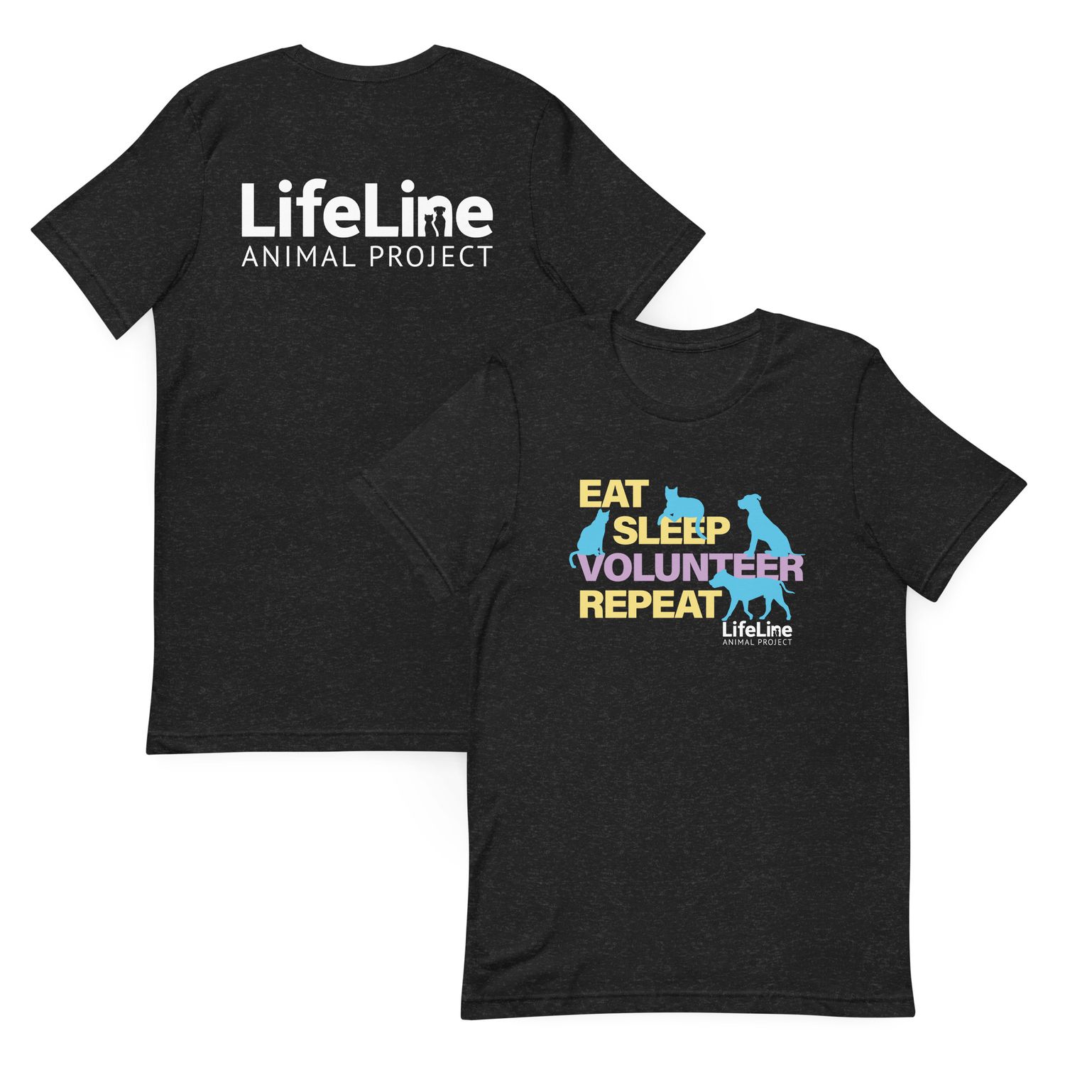 Eat-Sleep-Volunteer Unisex t-shirt