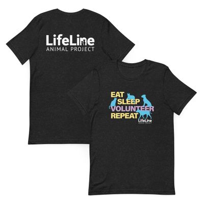 Eat-Sleep-Volunteer Unisex t-shirt