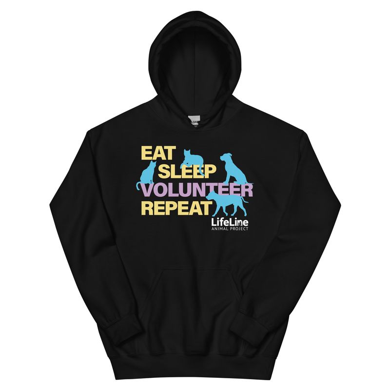 Eat-Sleep-Volunteer Unisex Hoodie
