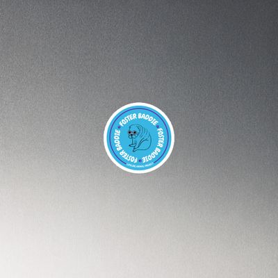 Foster Baddie Dog Magnet - Blue