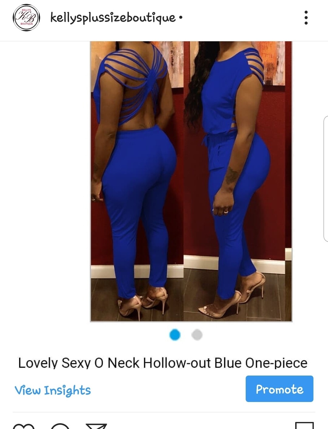 Blue one piece set