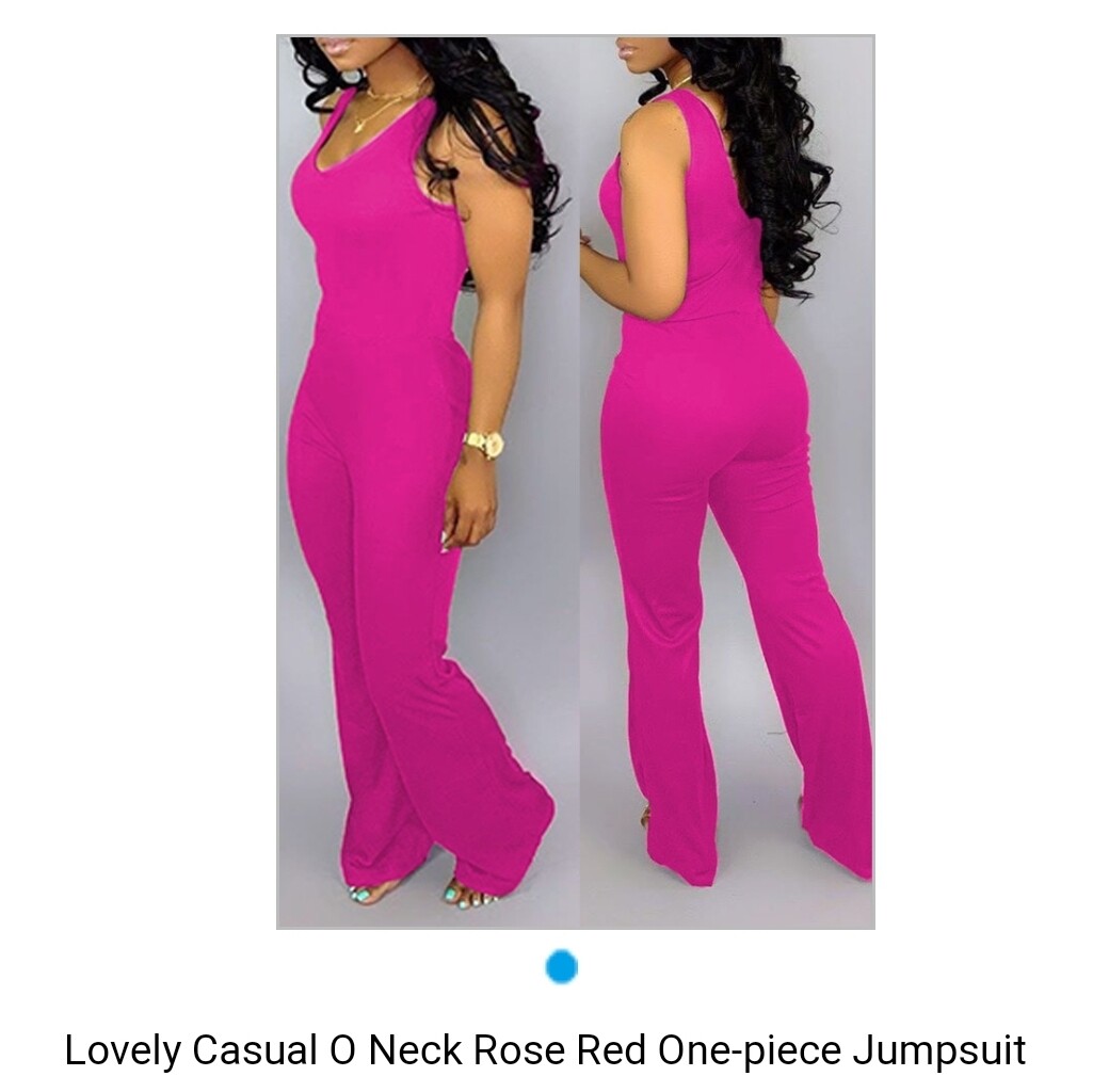 Rose Red one piece Jumpsuit