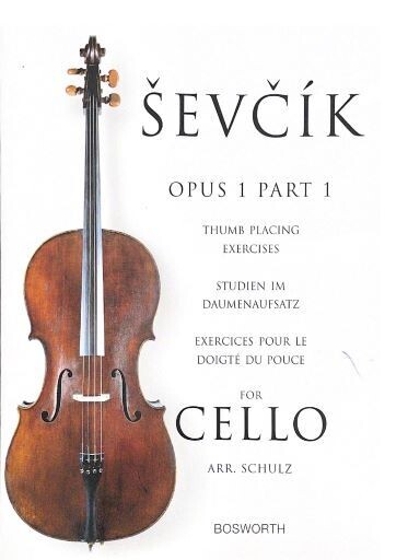 Sevcik: Cello Opus 1 Part 1 Thumb Placing Exercises