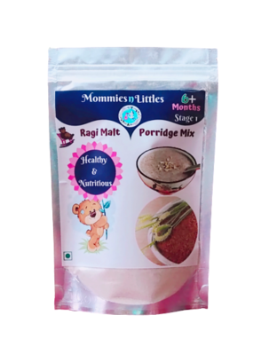 Sprouted Ragi Malt Porridge Mix ( Rich In Iron & Calcium) - 100% Organic