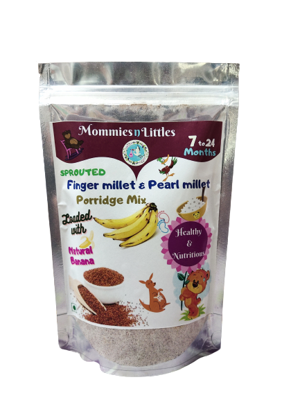 Sprouted Ragi & Pearl millet with Banana - 100% Organic