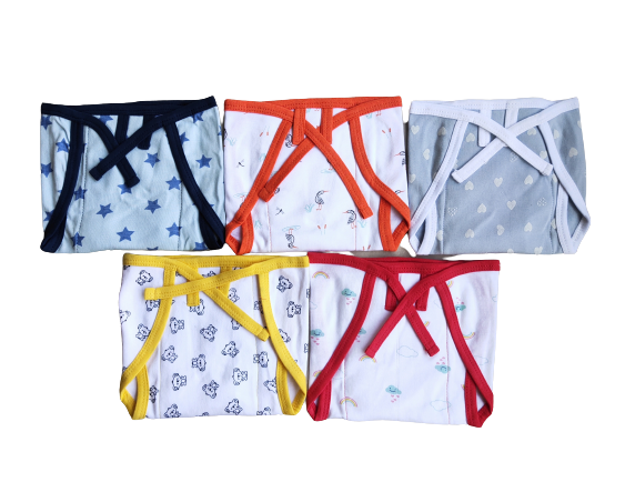 Baby Nappies - 0 to 6 months ( Pack of 5 )