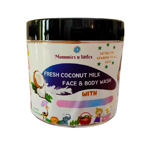 Almond & Rose Coconut Milk FACE & BODY WASH 100g