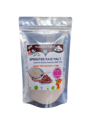 Sprouted Ragi Malt Mix ( Rich In Iron & Calcium) - 100% Organic