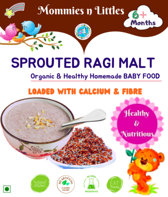 Sprouted Ragi Malt Mix (6months+) - Organic