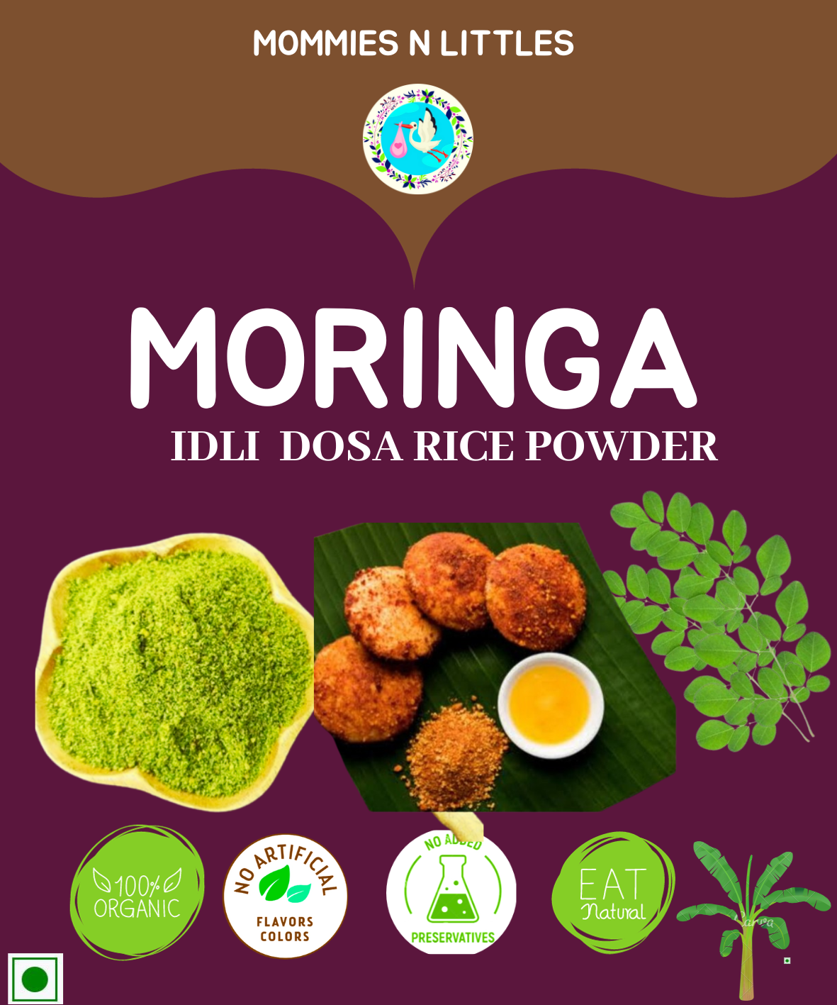 Moringa Leaf Idli Dosa Rice Powder