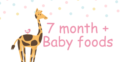 7 month + baby foods