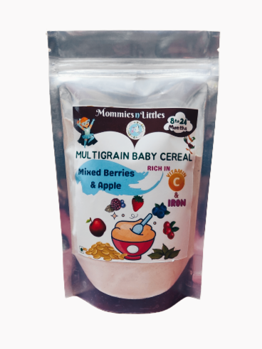 Multigrain Cereal with Mixed berries &amp; Apple ( 8months+) - Organic