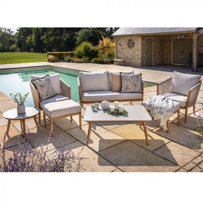 HARTMAN PORTICO 2 SEAT LOUNGE SET IN ALMOND/IVORY