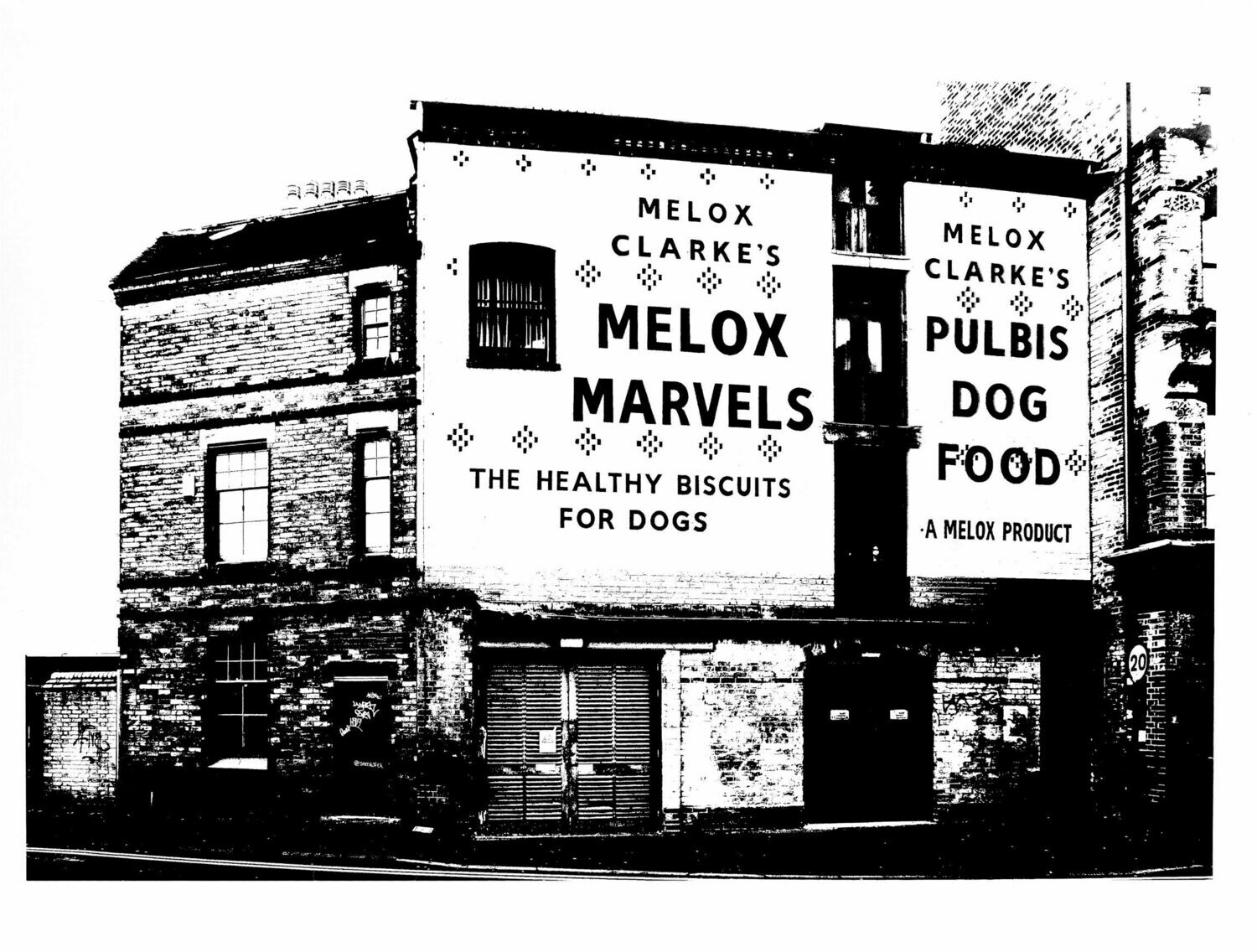 Clarke's Melox Marvels Ghost Sign Clarke's Melox Marvels Ghost Sign