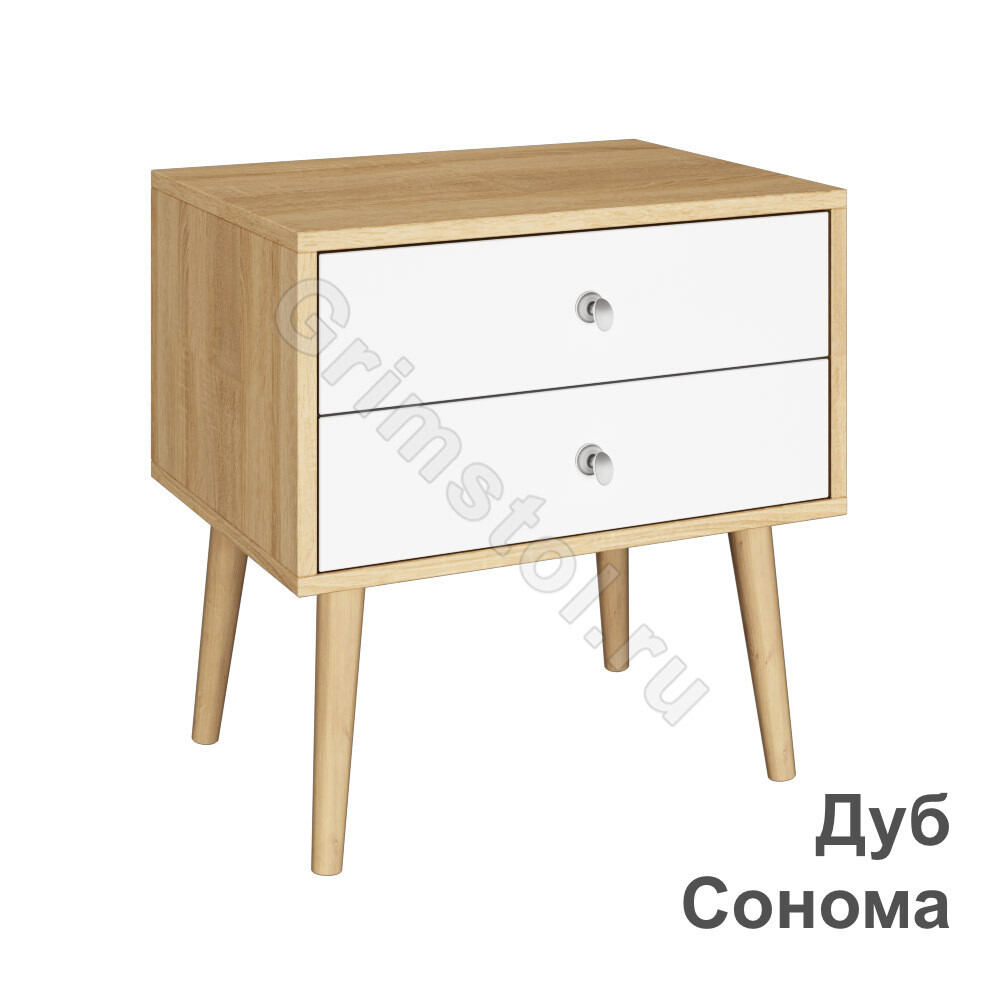 Тумба на деревянных ножках ТНЛ2.2-ДС