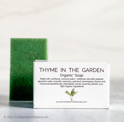 SOAP (organic), Thyme in the Garden SOAP (organic), Thyme in the Garden