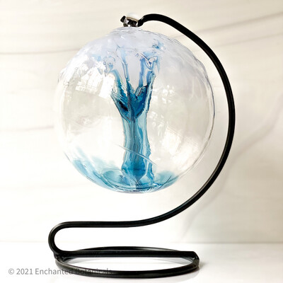 WITCH BALL 6” Icy Blue + Turquoise
