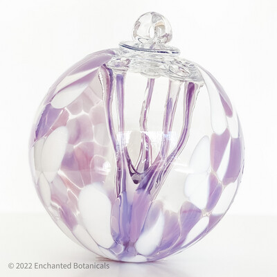 WITCH BALL 6” Lilac + White