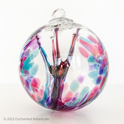 WITCH BALL 6” Blue, Rose + Purple