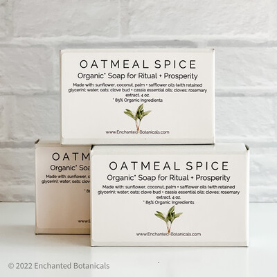 SOAP (organic), Oatmeal Spice
