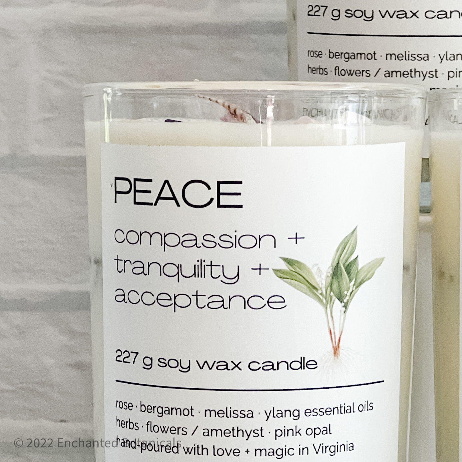 PEACE Healing Candle