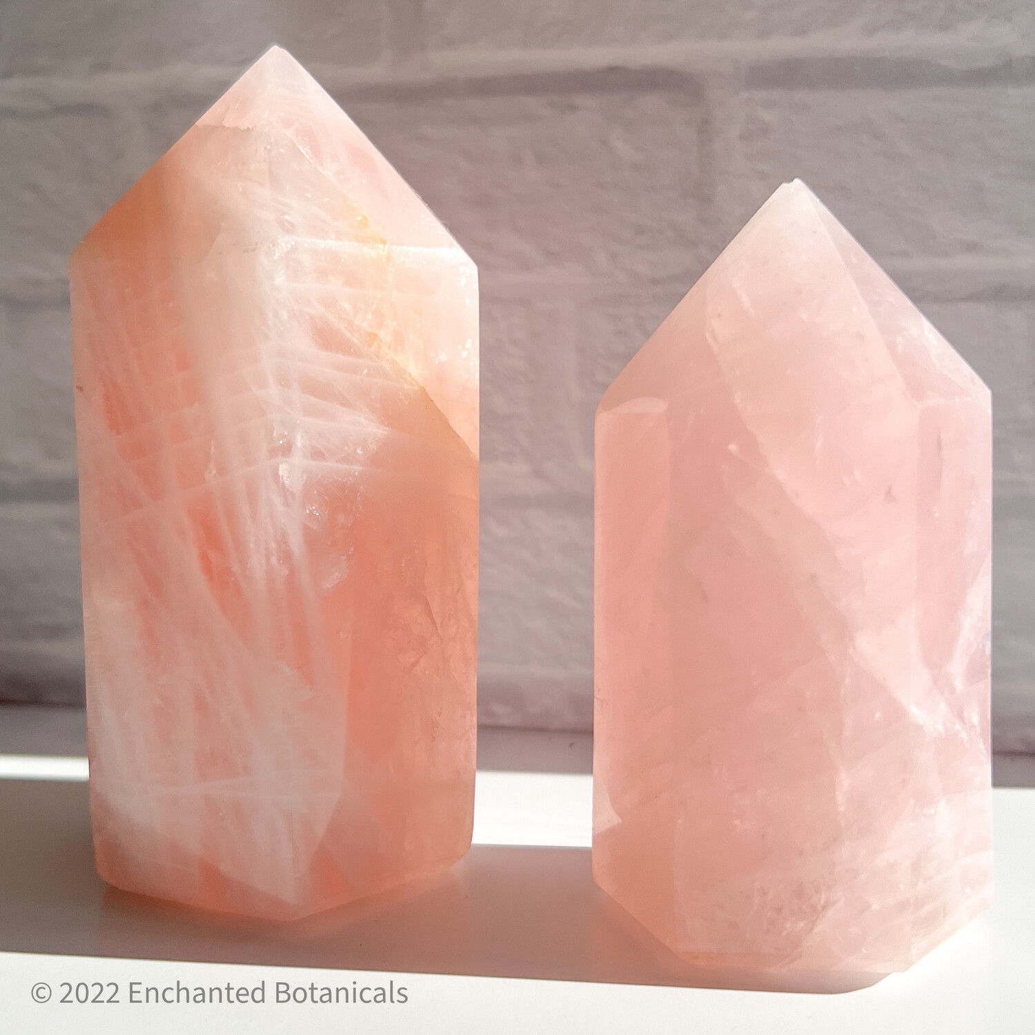 ROSE QUARTZ Towers (Points), Small and Large