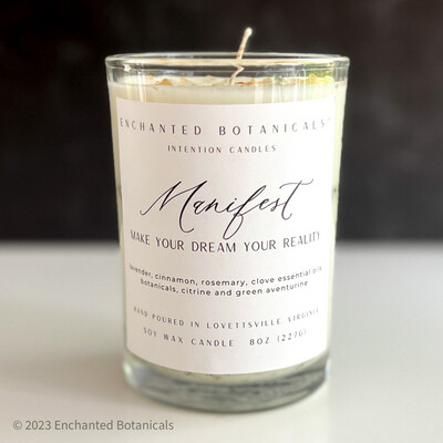 MANIFEST Intentions Candle