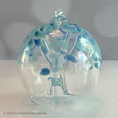 WITCH BALL 4” Watery Blues