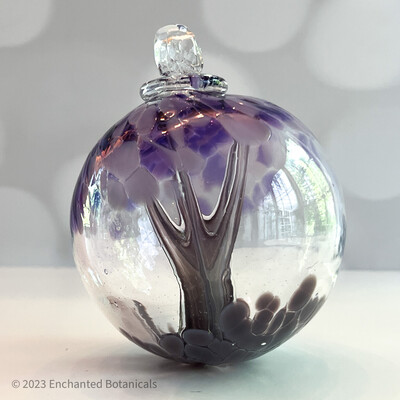 WITCH BALL 4” Purple + Brown