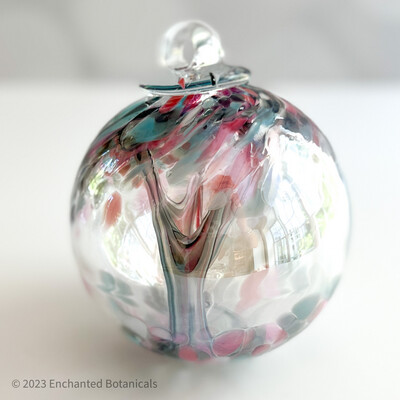 WITCH BALL 4” Rose + Gray-Blue